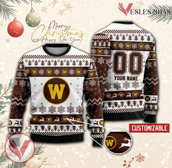 Western Michigan Broncos Hockey Custom Ugly Christmas Sweater, Unique Gift For Fans - Vesles2014s
