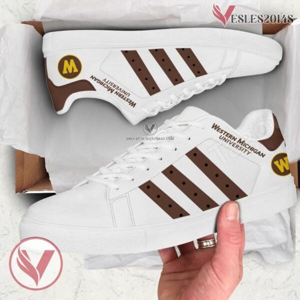 Western Michigan University Logo Stan Smith Shoes, Unique Sneaker For Fans - Vesles2014s