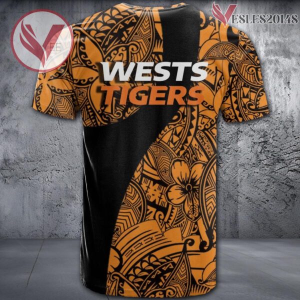 Wests Tigers NRL Polynesian Pattern Shirt, Unique Gifts For Fans - Vesles2014s 1