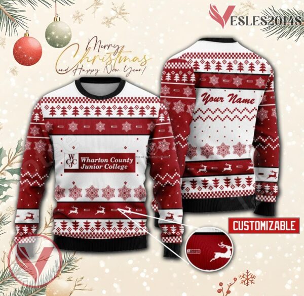 Wharton County Junior College Custom Ugly Christmas Sweater, Unique Gift For Fans - Vesles2014s