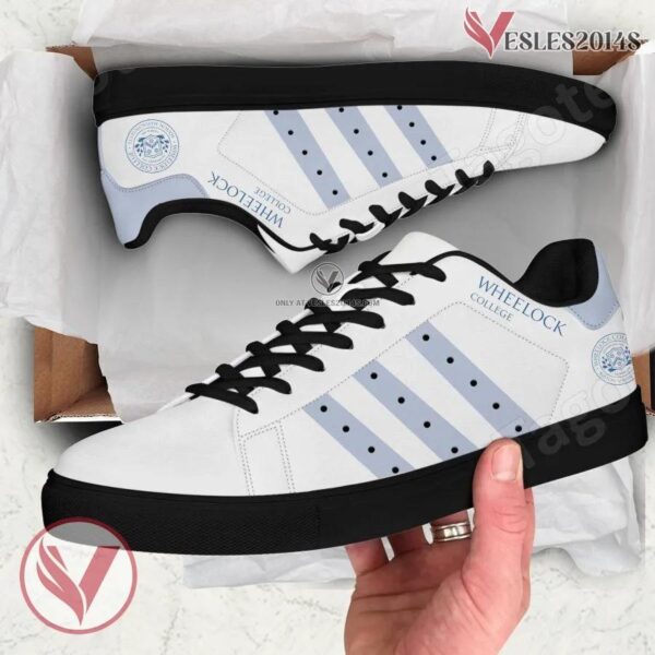 Wheelock College Logo Stan Smith Shoes For Men And Womens - Vesles2014s 1