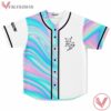 White Oil Slick Deadbeats ZD Baseball Jersey For EDM Festivals - Vesles2014s