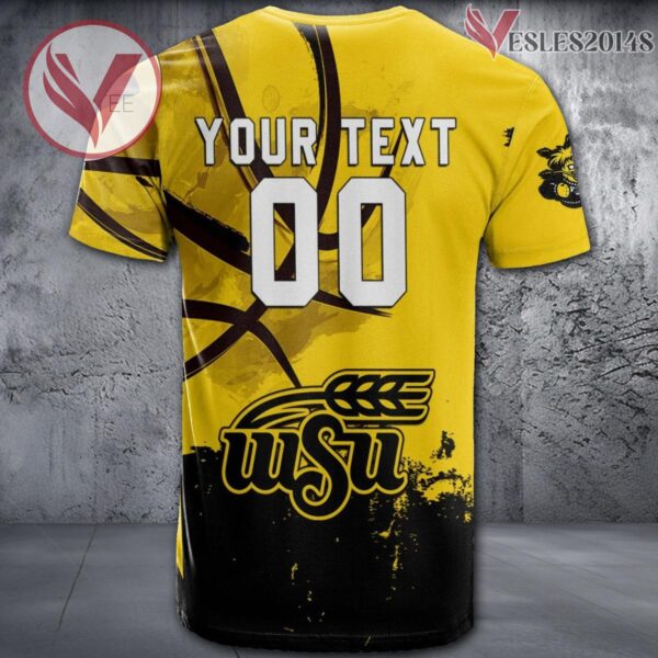 Wichita State Shockers Basketball Grunge Pattern Unique Personalized T Shirts - Vesles2014S 1