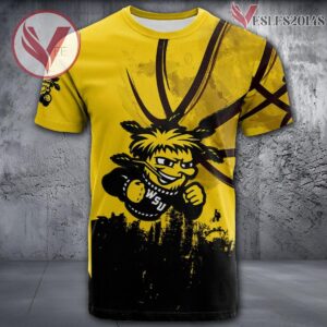 Wichita State Shockers Basketball Grunge Pattern Unique Personalized T Shirts - Vesles2014S