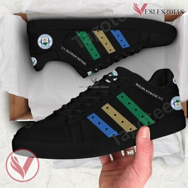 Wigan Athletic Print Stan Smith Shoes, Best Sneaker For Fans - Vesles2014s