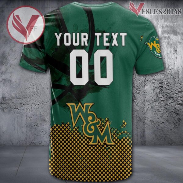 William and Mary Tribe Basketball Grunge Pattern Unique Personalized T Shirts - Vesles2014S 1