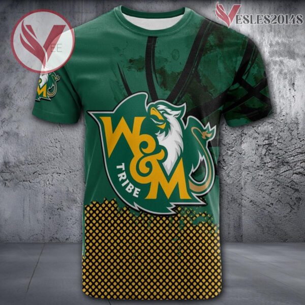 William and Mary Tribe Basketball Grunge Pattern Unique Personalized T Shirts - Vesles2014S