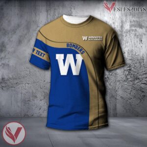 Winnipeg Blue Bombers Curve Customizable Shirt, Unique Gifts For CA Football Fans - Vesles2014s