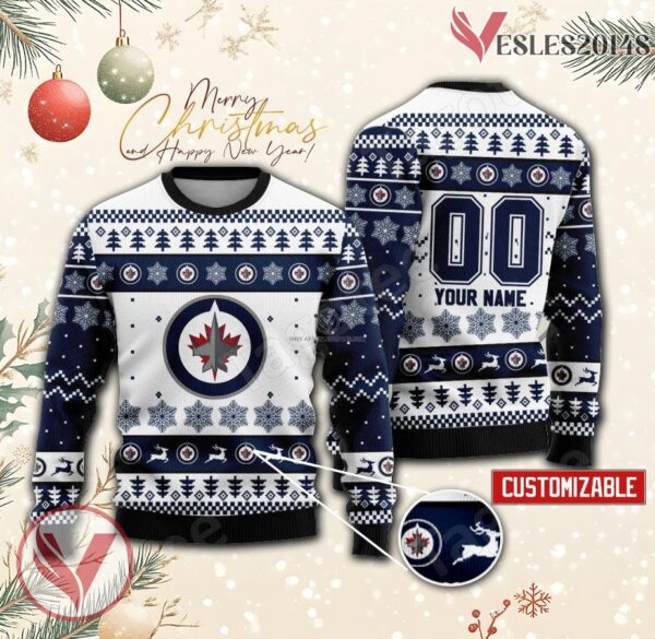Winnipeg Jets Hockey Custom Ugly Christmas Sweater, Unique Gift For Fans - Vesles2014s