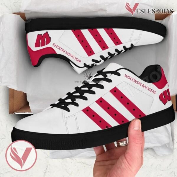Wisconsin Badgers Hockey Stan Smith Shoes For Men And Womens - Vesles2014s 1