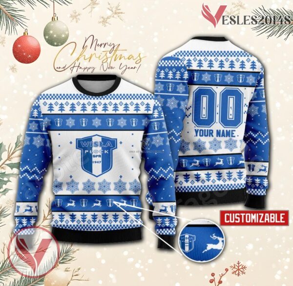 Wisla Plock Custom Ugly Christmas Sweater, Unique Gift For Fans - Vesles2014s