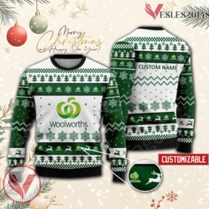 Woolworths Logo Personalized Ugly Christmas Sweater, Unique Gift For Fans - Vesles2014s