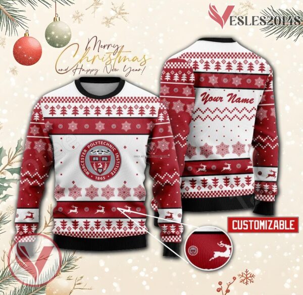 Worcester Polytechnic Institute Custom Ugly Christmas Sweater, Unique Gift For Fans - Vesles2014s