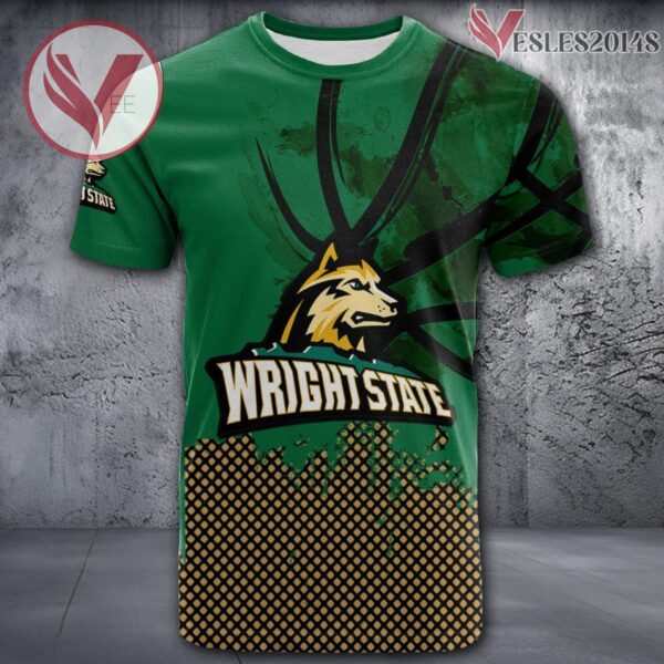 Wright State Raiders Basketball Grunge Pattern Unique Personalized T Shirts - Vesles2014S