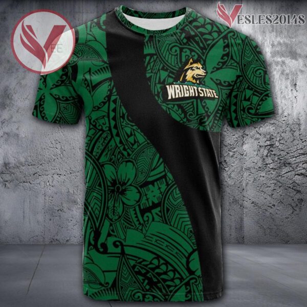 Wright State Raiders NCAA Polynesian Pattern Shirt, Unique Gifts For Fans - Vesles2014s