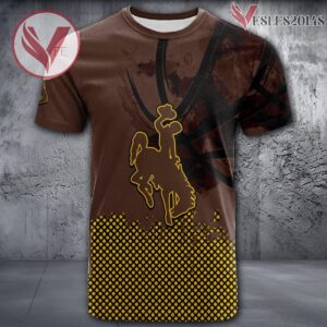 Wyoming Cowboys Basketball Grunge Pattern Unique Personalized T Shirts - Vesles2014S