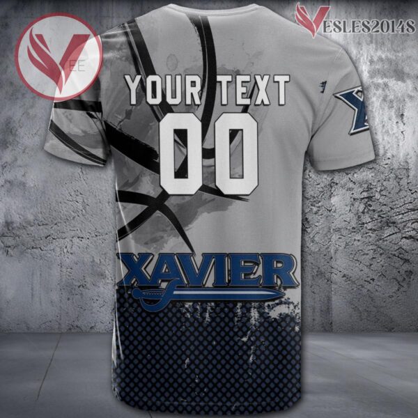 Xavier Musketeers Basketball Grunge Pattern Unique Personalized T Shirts - Vesles2014S 1