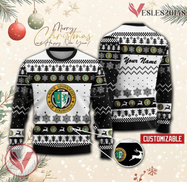 Xavier University of Louisiana Custom Ugly Christmas Sweater, Unique Gift For Fans - Vesles2014s