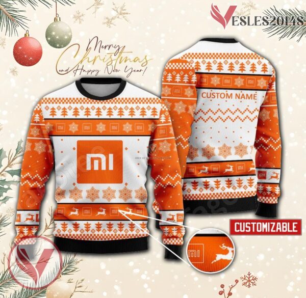 Xiaomi Logo Personalized Ugly Christmas Sweater, Unique Gift For Fans - Vesles2014s