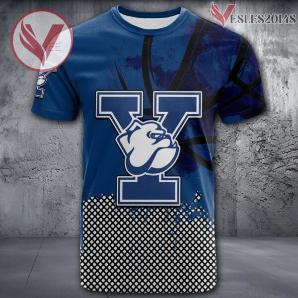 Yale Bulldogs Basketball Grunge Pattern Unique Personalized T Shirts - Vesles2014S