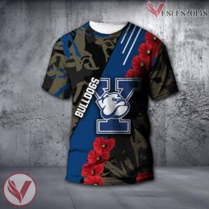 Yale Bulldogs NCAA With Red Poppy Flower 3D Shirt, Unique Gift For Fans - Vesles2014S