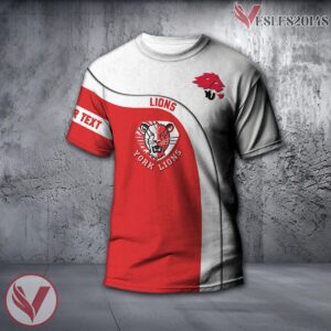 York Lions Custom Shirt, Curve CA CIS Personalized Gifts For Fans - Vesles2014s