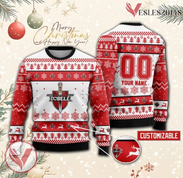 ZRHK TENAX Dobele Handball Custom Ugly Christmas Sweater, Unique Gift For Fans - Vesles2014s