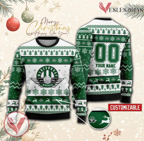 ZRK Zeleznicar - Indjija Handball Custom Ugly Christmas Sweater, Unique Gift For Fans - Vesles2014s