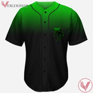 Zeds Dead Green Black Gradient Rave Baseball Jersey For EDM Festivals - Vesles2014s 1