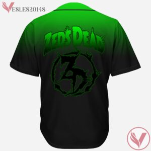 Zeds Dead Green Black Gradient Rave Baseball Jersey For EDM Festivals - Vesles2014s