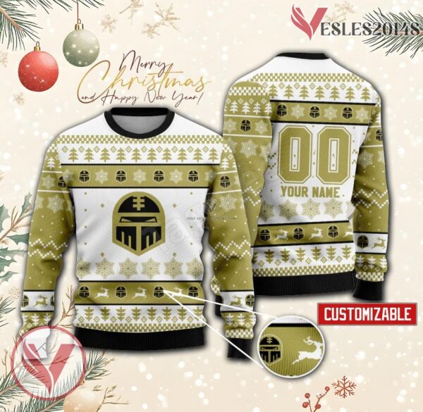 Znojmo Knights Rugby Custom Ugly Christmas Sweater, Unique Gift For Fans - Vesles2014s