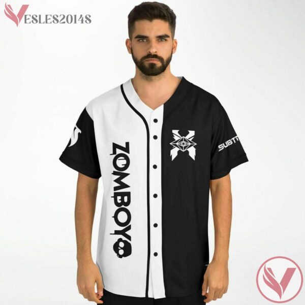 Zomboy Slander Subtronics Svdden Death Cross Over Baseball Jersey For EDM Festivals - Vesles2014s 1