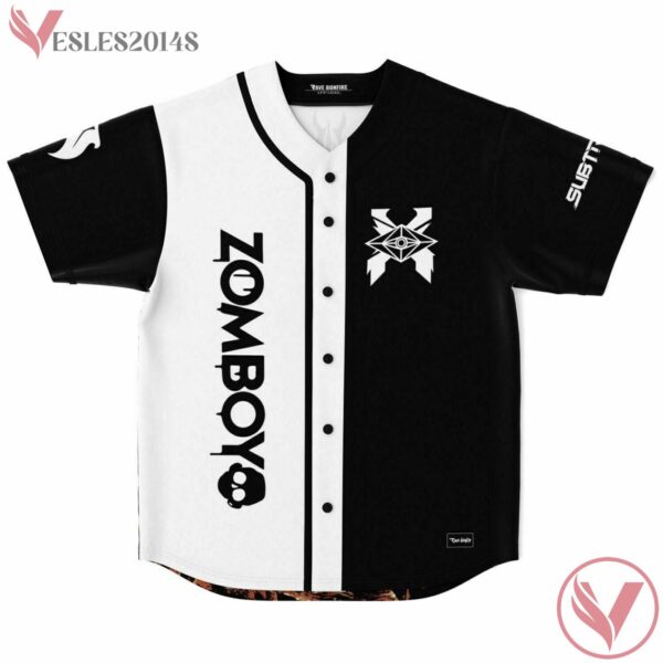 Zomboy Slander Subtronics Svdden Death Cross Over Baseball Jersey For EDM Festivals - Vesles2014s