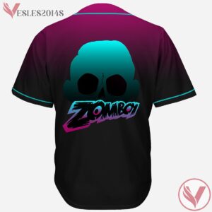 Zomboy Teal Purple Gradient Rave Baseball Jersey For EDM festivals - Vesles2014s 1
