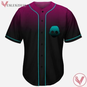 Zomboy Teal Purple Gradient Rave Baseball Jersey For EDM festivals - Vesles2014s