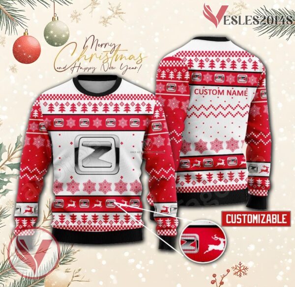 Zotye Logo Personalized Ugly Christmas Sweater, Unique Gift For Fans - Vesles2014s
