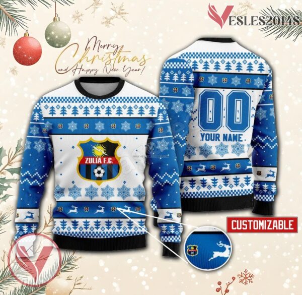 Zulia FC Custom Ugly Christmas Sweater, Unique Gift For Fans - Vesles2014s