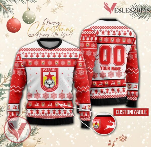 Zvezda Ryazan Custom Ugly Christmas Sweater, Unique Gift For Fans - Vesles2014s
