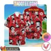 Betty Boop Lips Print Red Style 2 Aloha Hawaiian Shirt